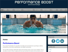 Tablet Screenshot of performanceboost.com.au